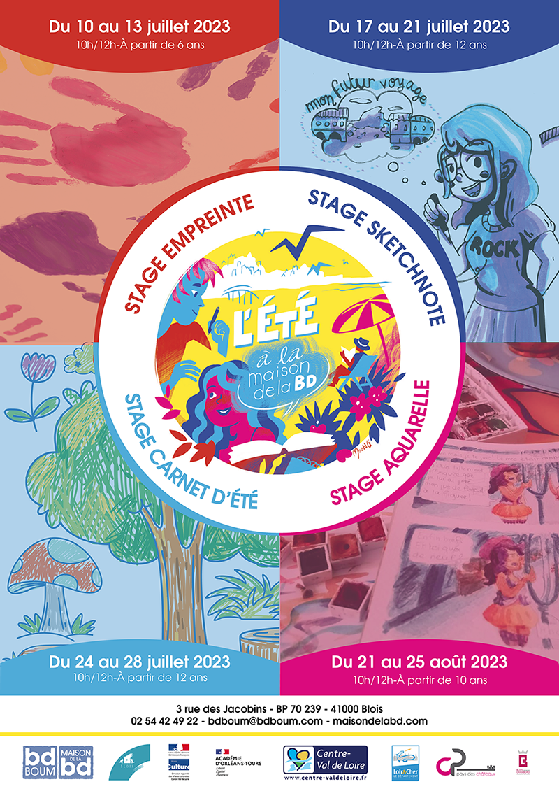 Affiche stages été 2023